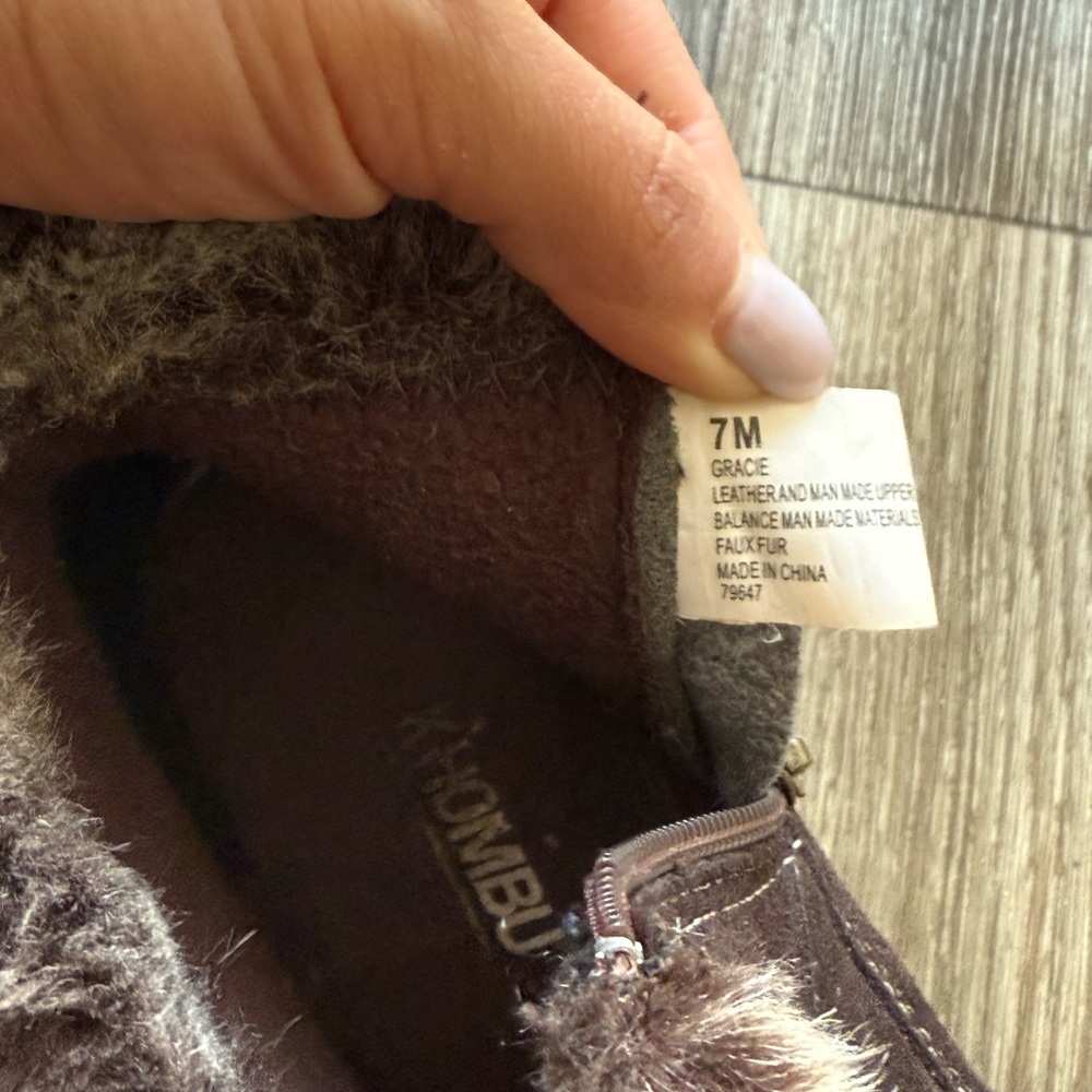 Kombu Brown Faux Fur Boots
